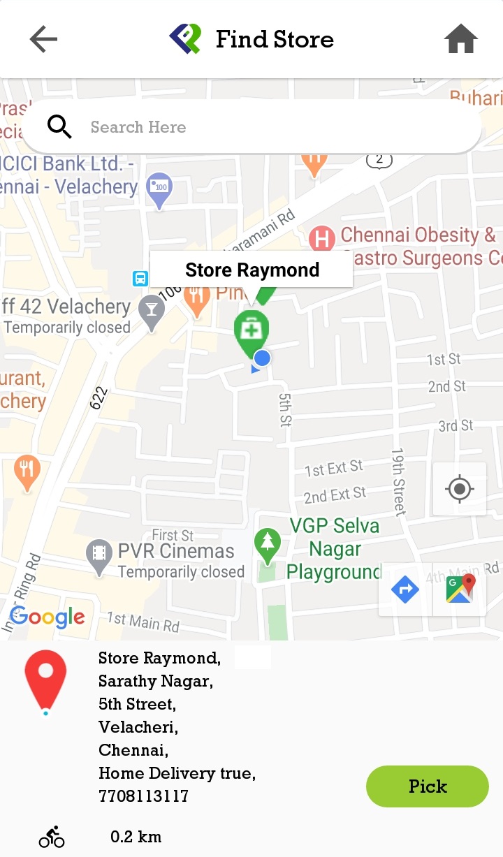 PepPill App - Pick Store