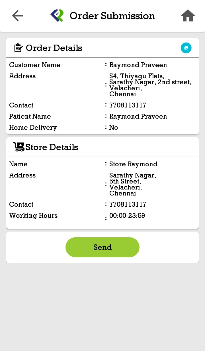 PepPill App - Submit Order