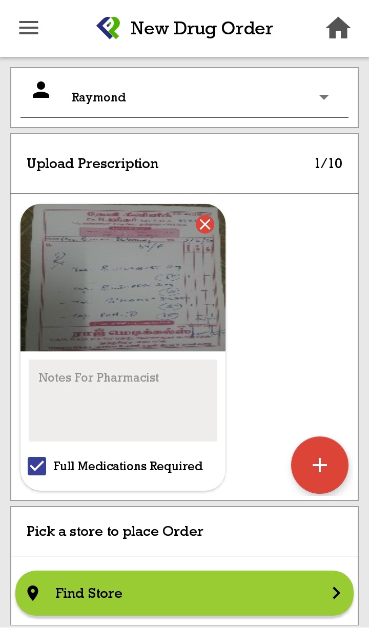 PepPill App - Upload Prescription
